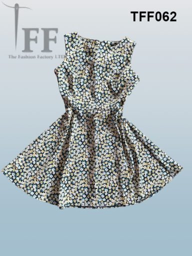 Woven sleeveless skater 
